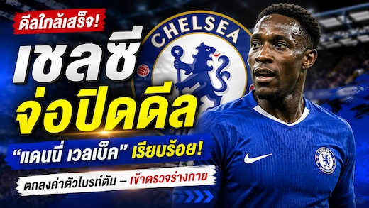 เชลซีจ่อปิดดีล แดนนี่ เวลเบ็ค หลังตกลงค่าตัวกับไบรท์ตัน
